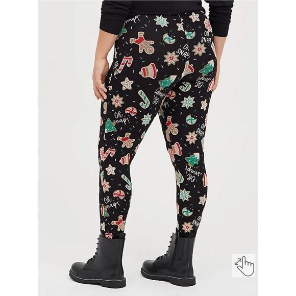 Torrid full length signature waist premium Leggings Christmas Cookies 3X - Picture 2 of 7